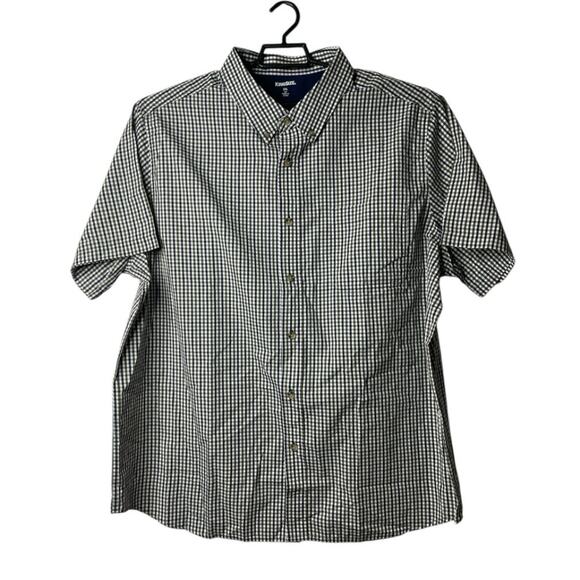 KingSize Men's Button Down Short Sleeve Checked Shirt Size 2XL Big - Picture 8 of 8